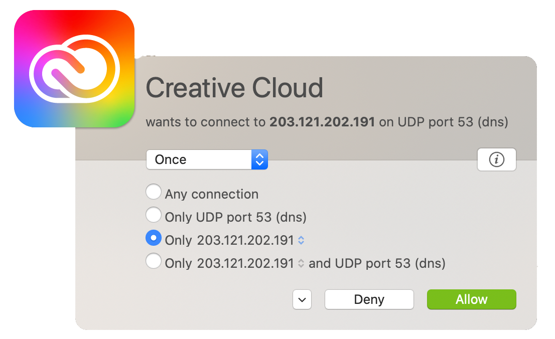 Adobe software caught with LittleSnitch using their own DNS servers